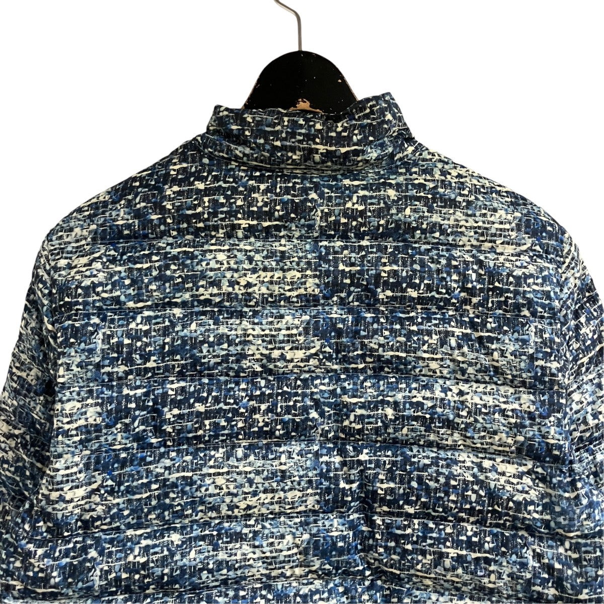 MONCLER ツイード転写ダウンジャケット 古着・中古-4枚目のアイテム画像