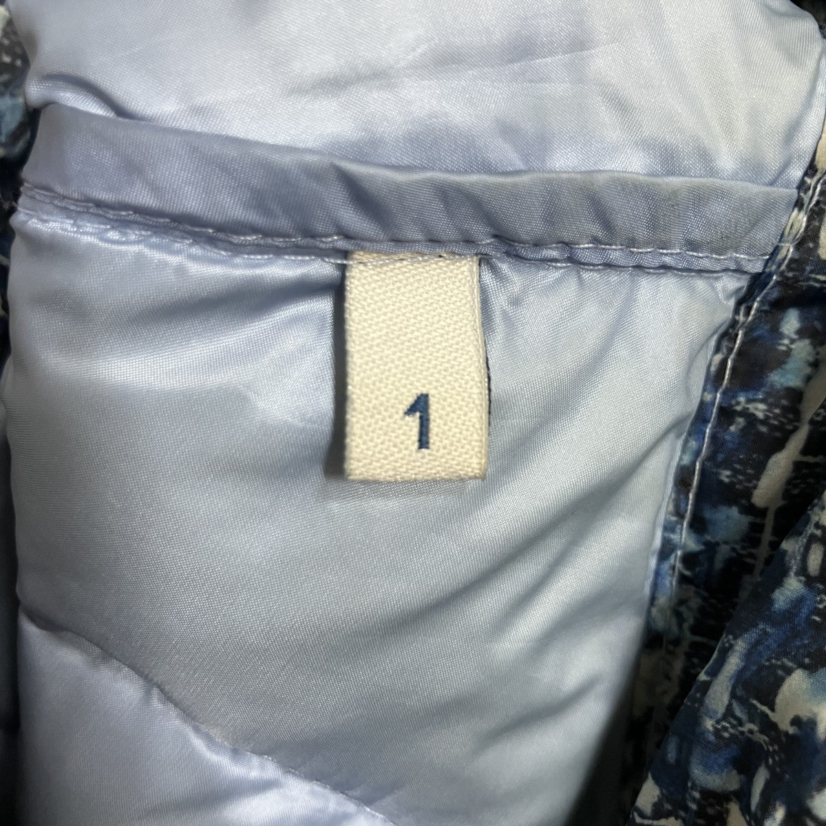 MONCLER ツイード転写ダウンジャケット 古着・中古-6枚目のアイテム画像