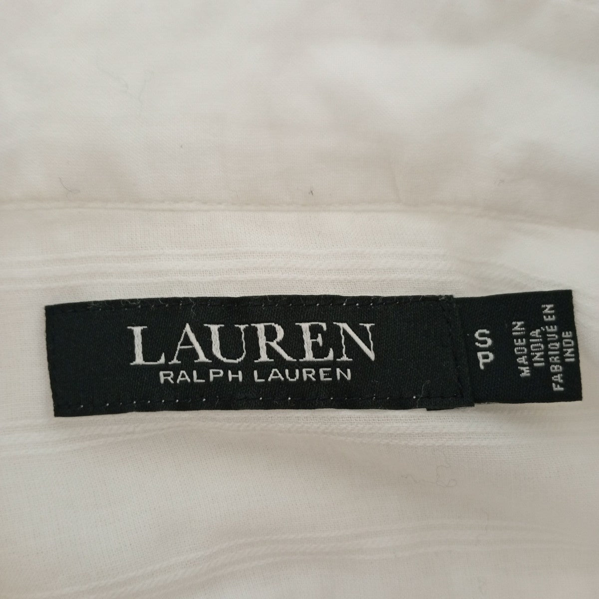 LAUREN RALPH LAUREN バンドカラーシャツ 古着・中古-3枚目のアイテム画像