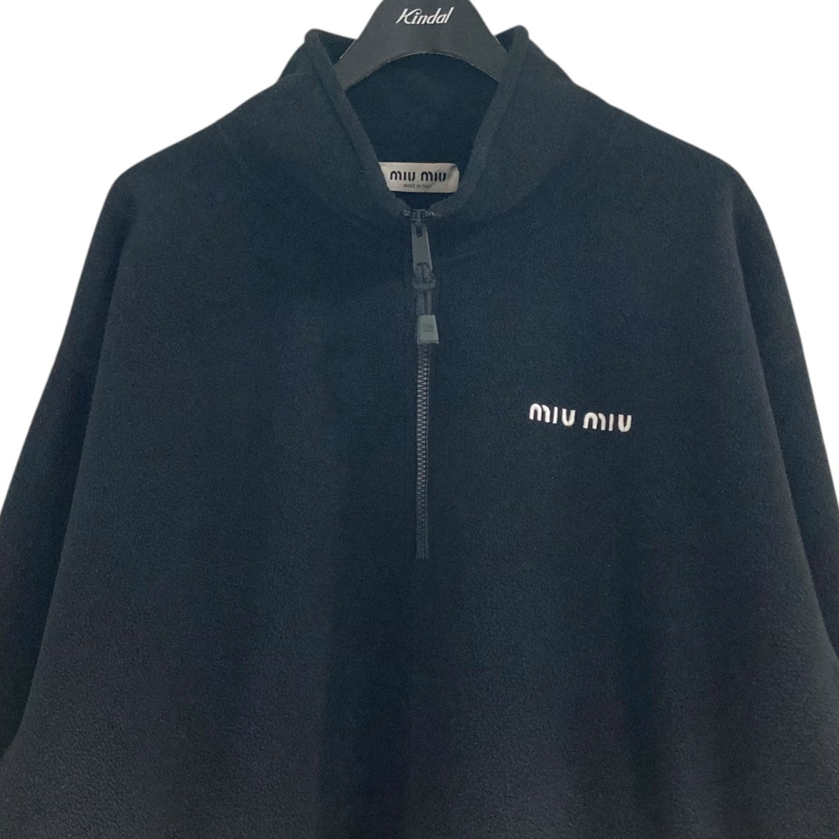 MIU MIU(ミュウミュウ) 24AWフリースジャケットMJL043 S000 Logo Half