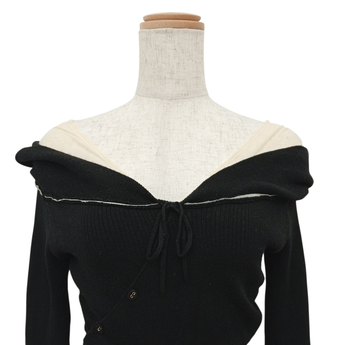 チュールニットトップスAM1014 Lazy tulle knit tops