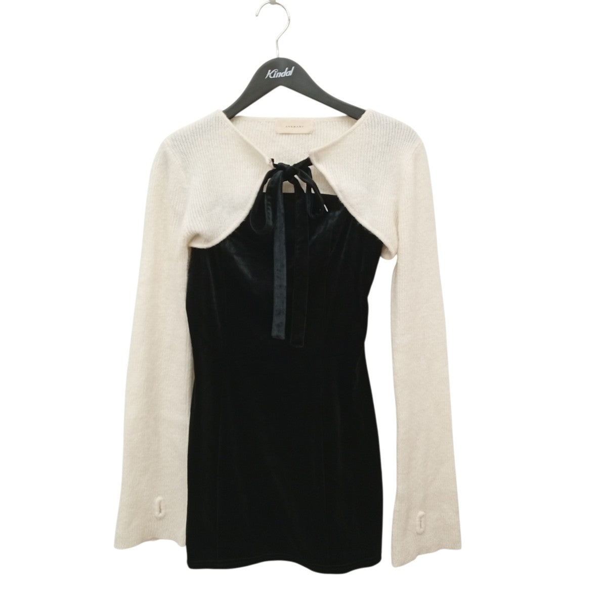 リボンミニドレスワンピースニットカーディガンセットAM0740 Anita Ribbon Mini Dress