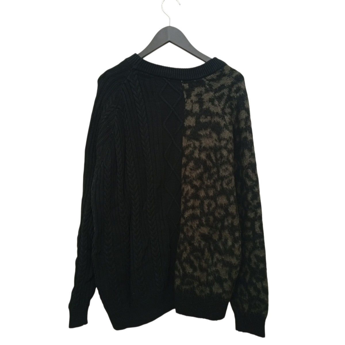 ドッキングニットセーター｢Cheetah Blocked Sweater｣
