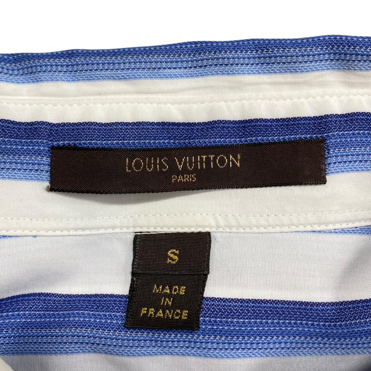 LOUIS VUITTON(ルイヴィトン) ストライプシャツ ブルー×ホワイト