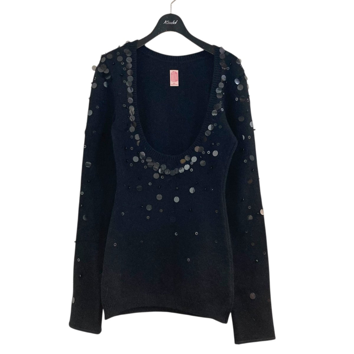 23AW｢SPANGLE ANGOLA WOOL KNIT｣スパンコールニットセーターFTC234-0702