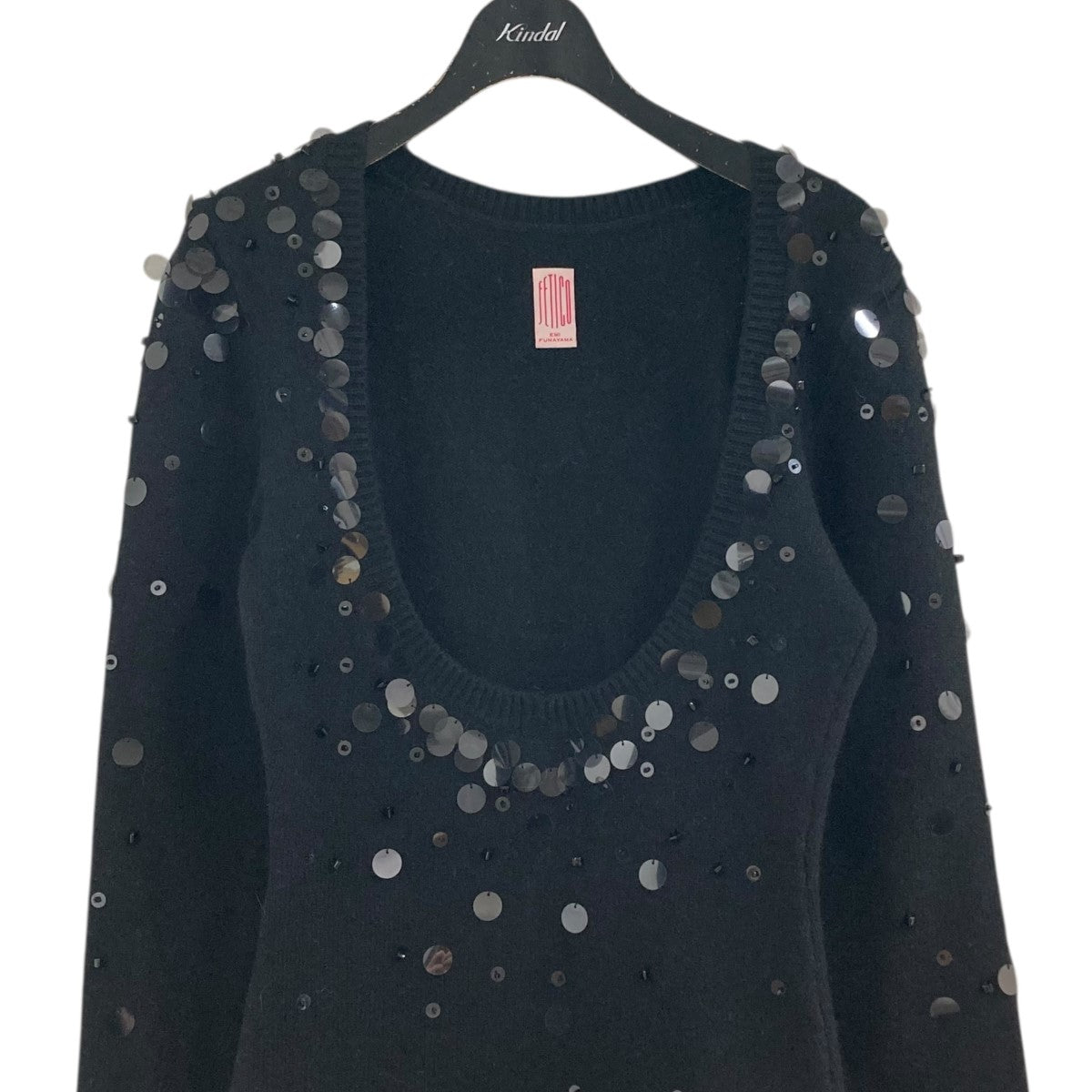 23AW｢SPANGLE ANGOLA WOOL KNIT｣スパンコールニットセーターFTC234-0702