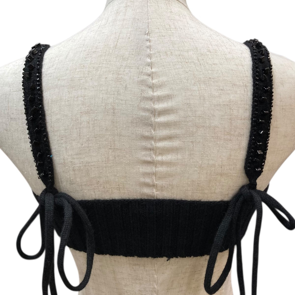 FETICO 23AW｢SPANGLE ANGOLA WOOL KNIT BRA｣スパンコールニットブラFTC234-0701 古着・中古-4枚目のアイテム画像