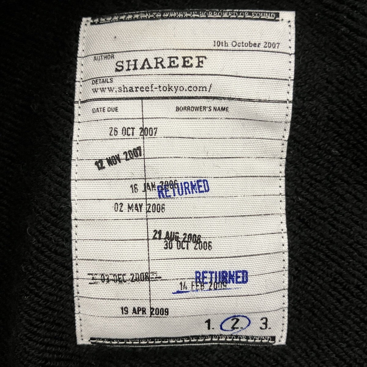 SHAREEF ハーフジップスウェット19315057 古着・中古-3枚目のアイテム画像
