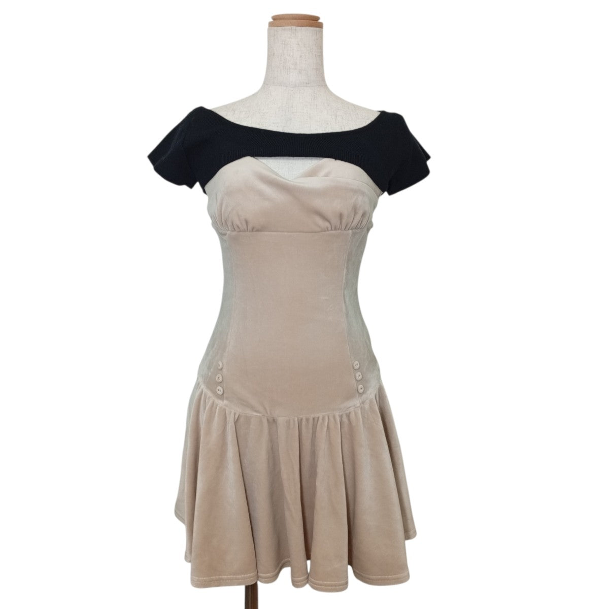 Betty flare mini dressアンサンブルミニドレスAM1234