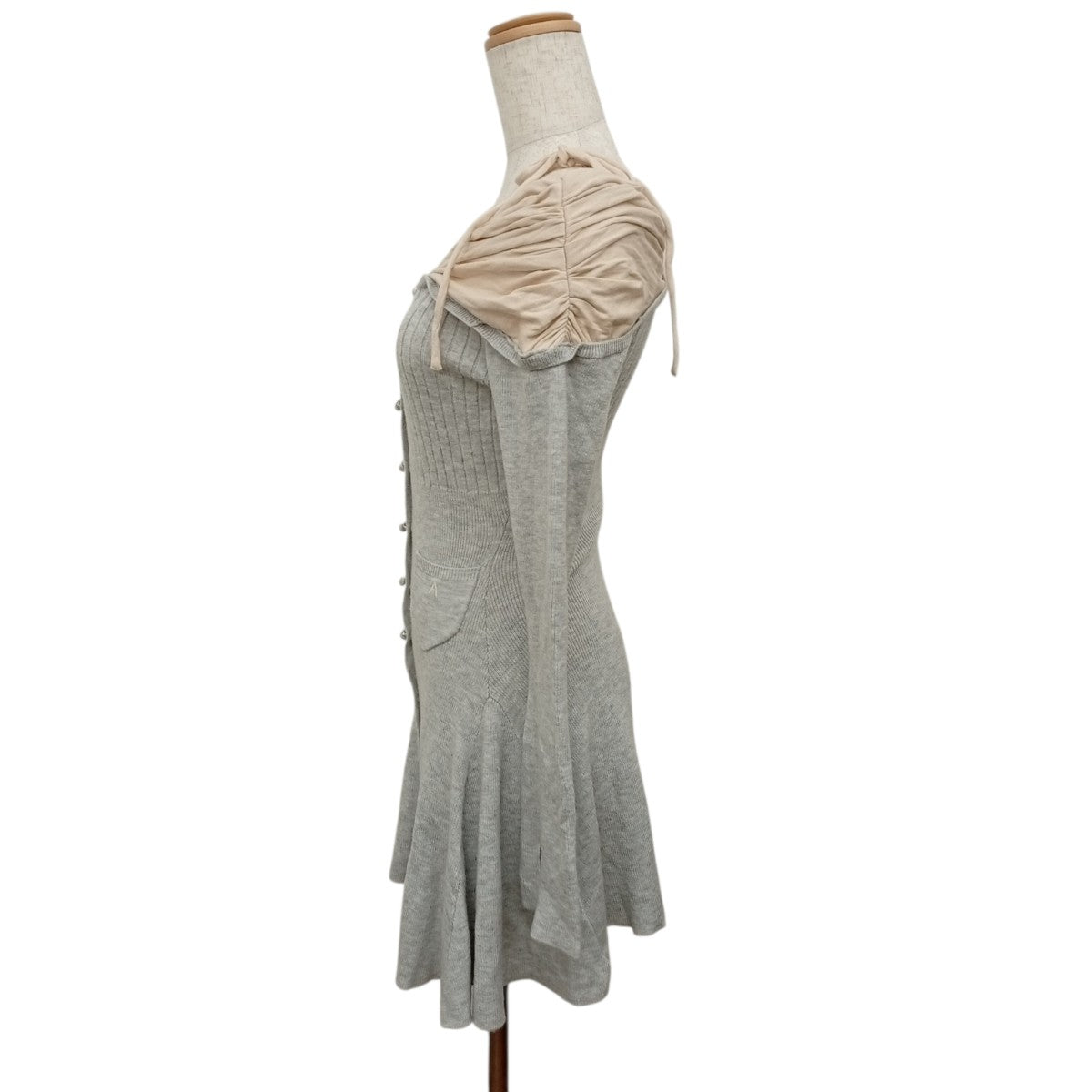 Helen knit flare mini dressニットワンピースAM1125