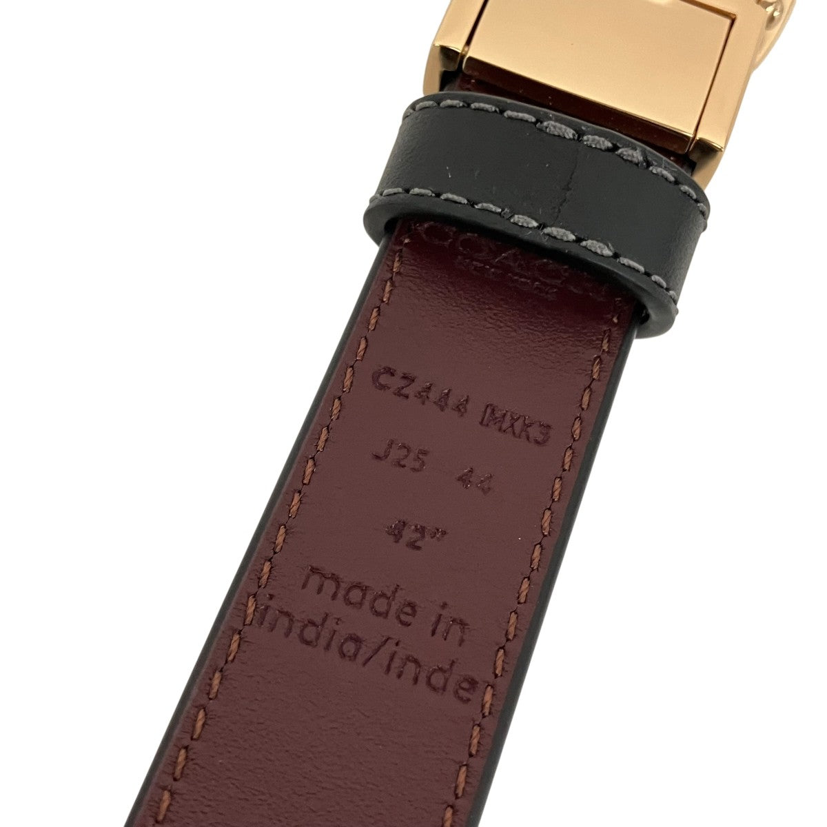 COACH 25MMシグネチャーバックルベルトCZ444 IMXK3 古着・中古-3枚目のアイテム画像