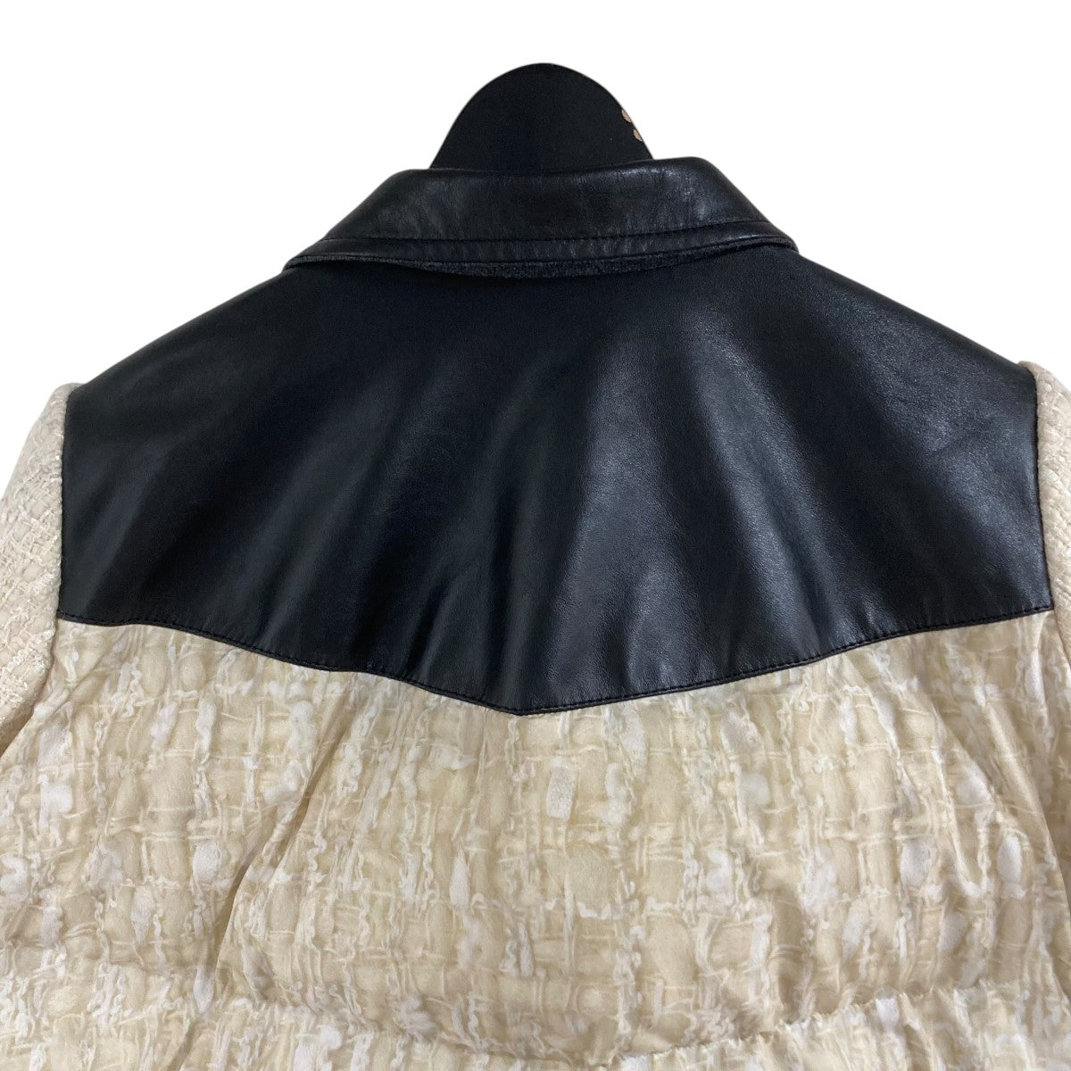 sacai ツイードライダースジャケット 古着・中古-4枚目のアイテム画像