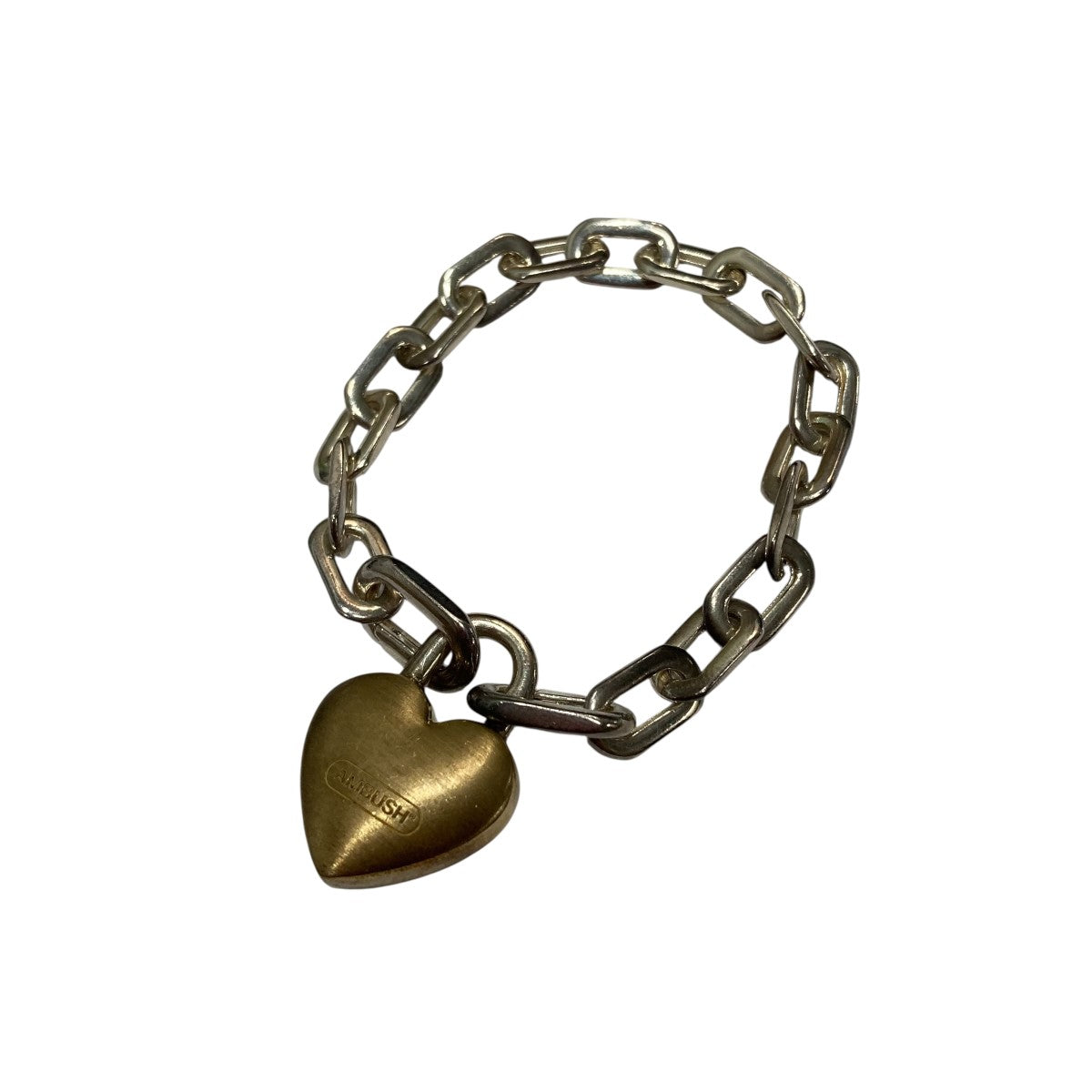 AMBUSH(アンブッシュ) ハートチャームブレスレット シルバー サイズ