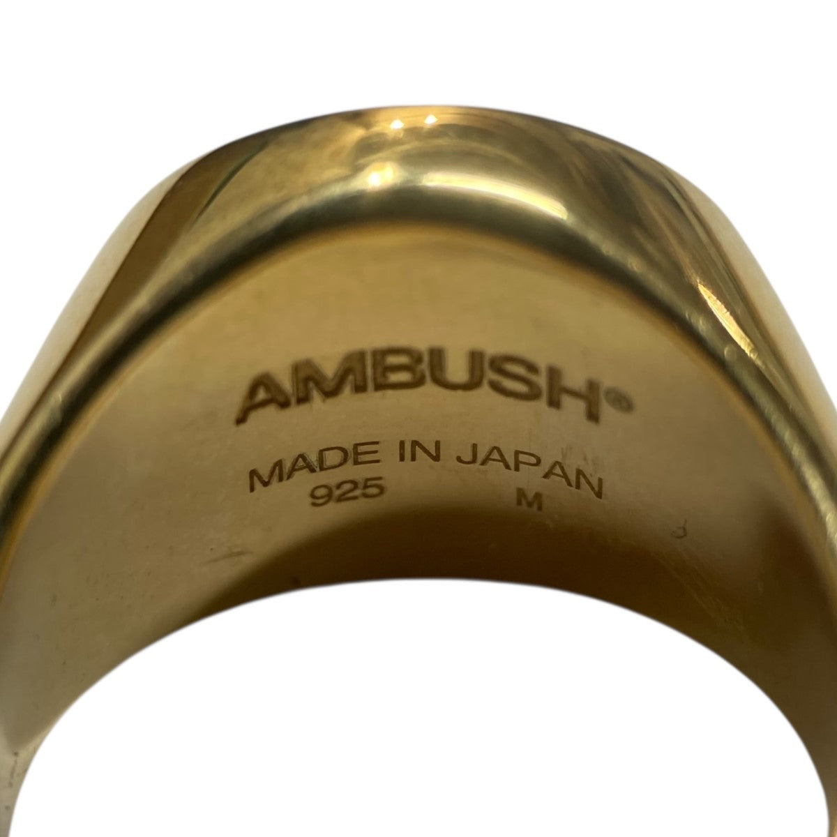 AMBUSH(アンブッシュ) シグネットリング ゴールド サイズ 15号｜【公式