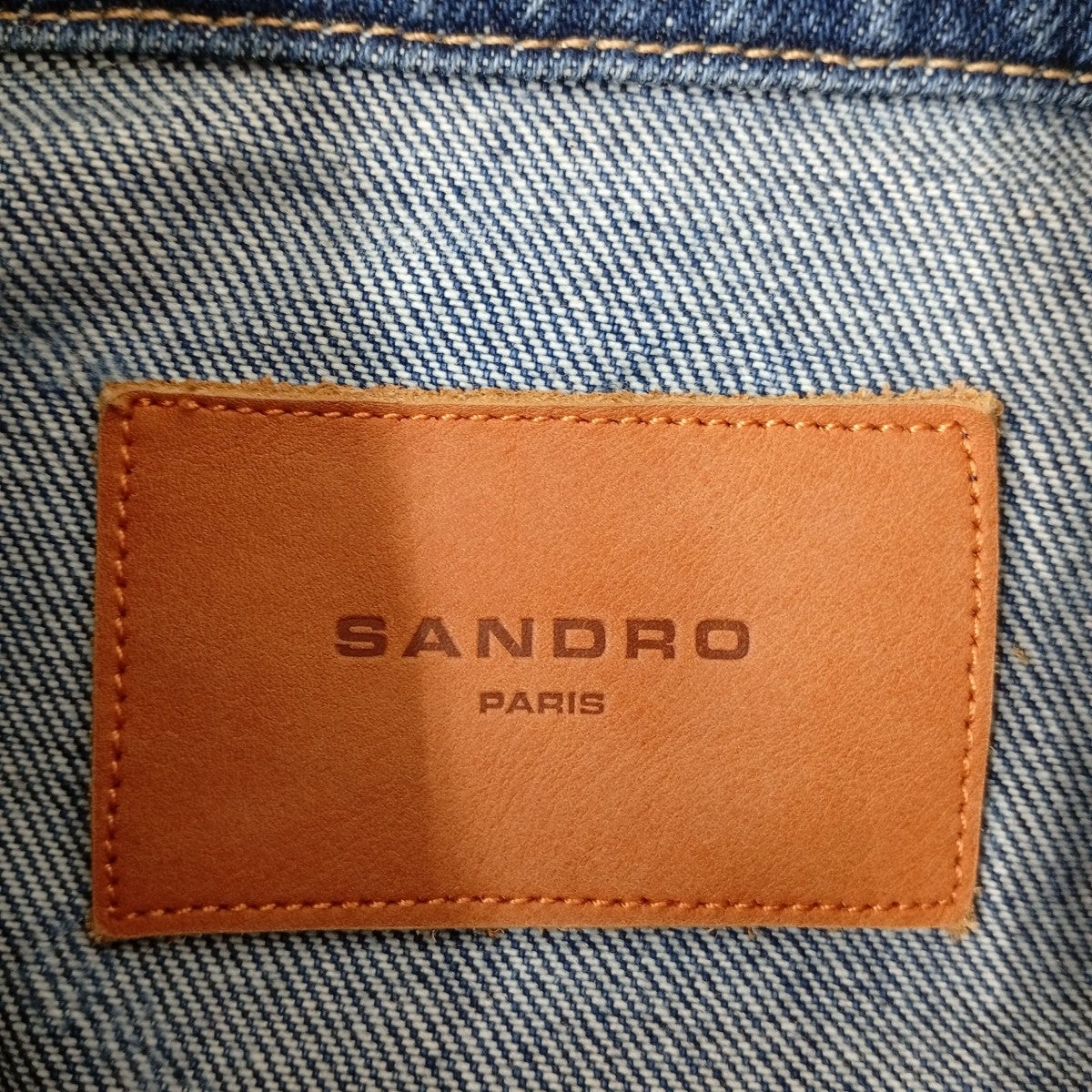 Sandro デニムジャケット 古着・中古-3枚目のアイテム画像
