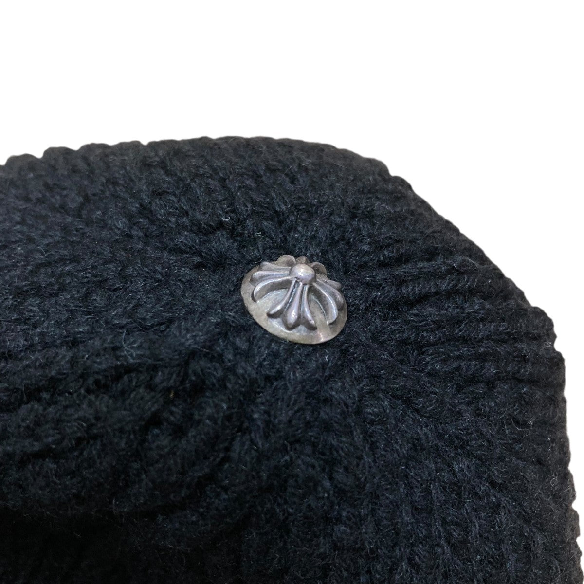 CHROME HEARTS クロスボールサーマルカシミアニット帽 古着・中古-4枚目のアイテム画像