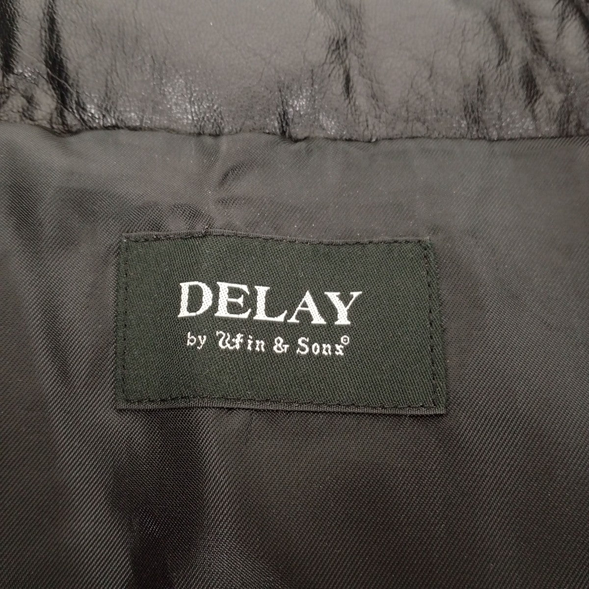 DELAY by win＆sons ハイネックレザーダウンジャケットDW12-JK-003 古着・中古-8枚目のアイテム画像