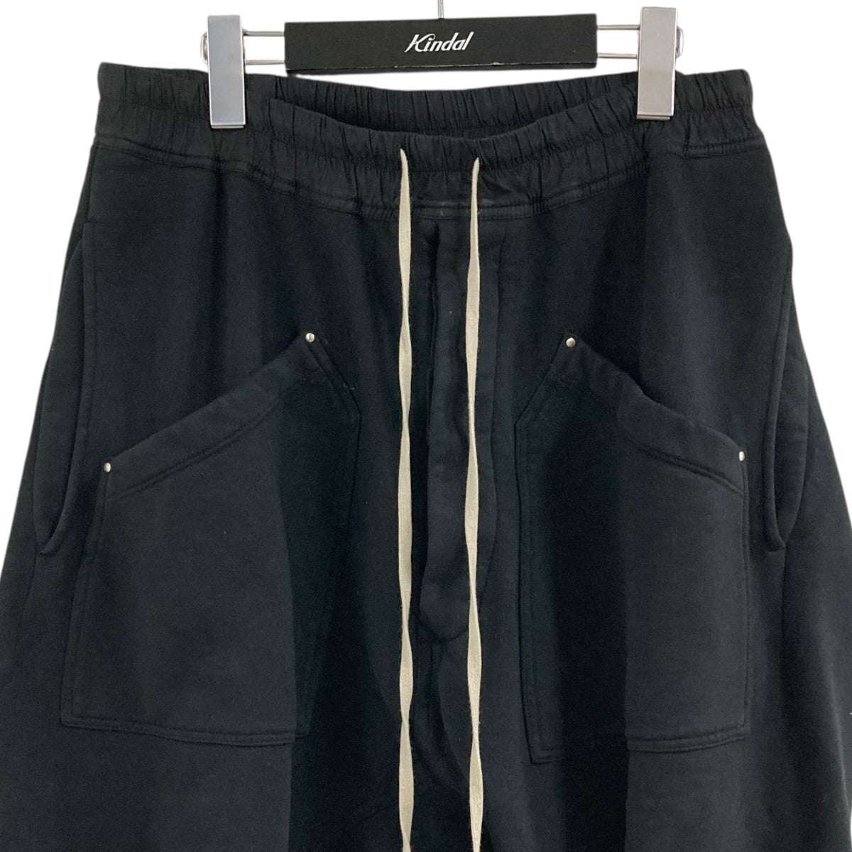 RICK OWENS ドローストリングクロップドサルエルパンツDU02B4375-F Casual Pants 古着・中古-2枚目のアイテム画像