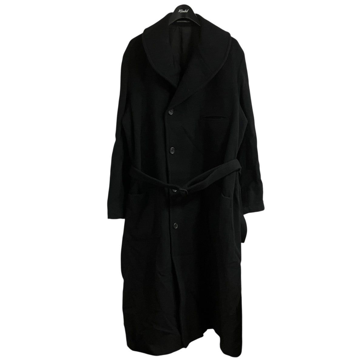 Yohji Yamamoto pour homme ダブルブレストショールカラーウールコート 古着・中古-1枚目のアイテム画像