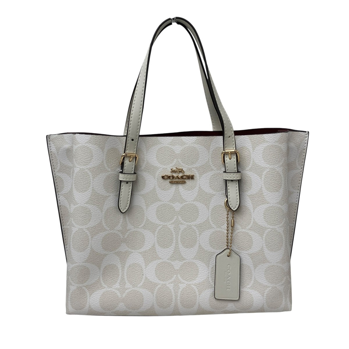 COACH シグネチャーハンドバッグC2141-C4250 古着・中古-1枚目のアイテム画像