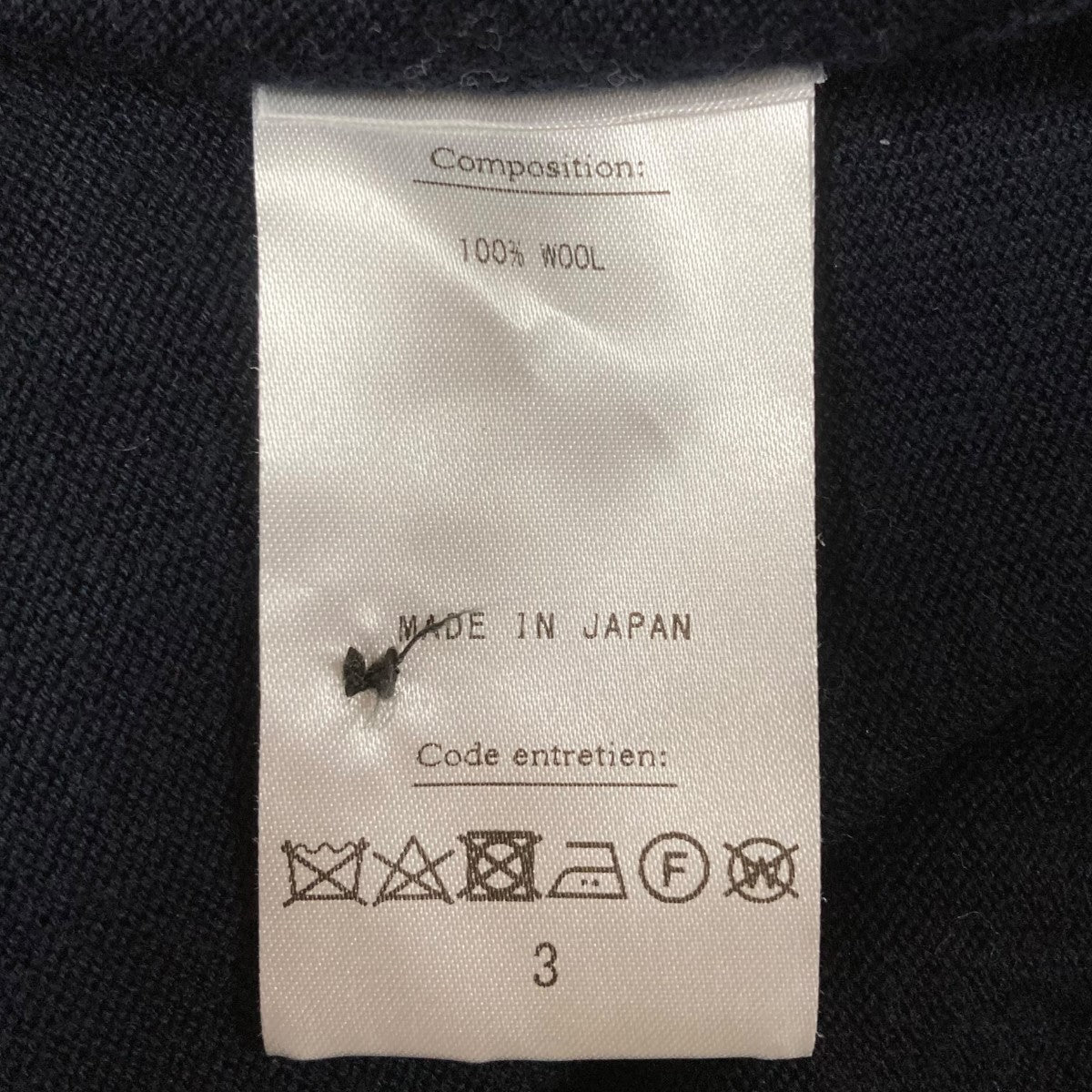 A．PRESSE(アプレッセ) L／Sニットポロシャツ 22AAP-03-03H ネイビー