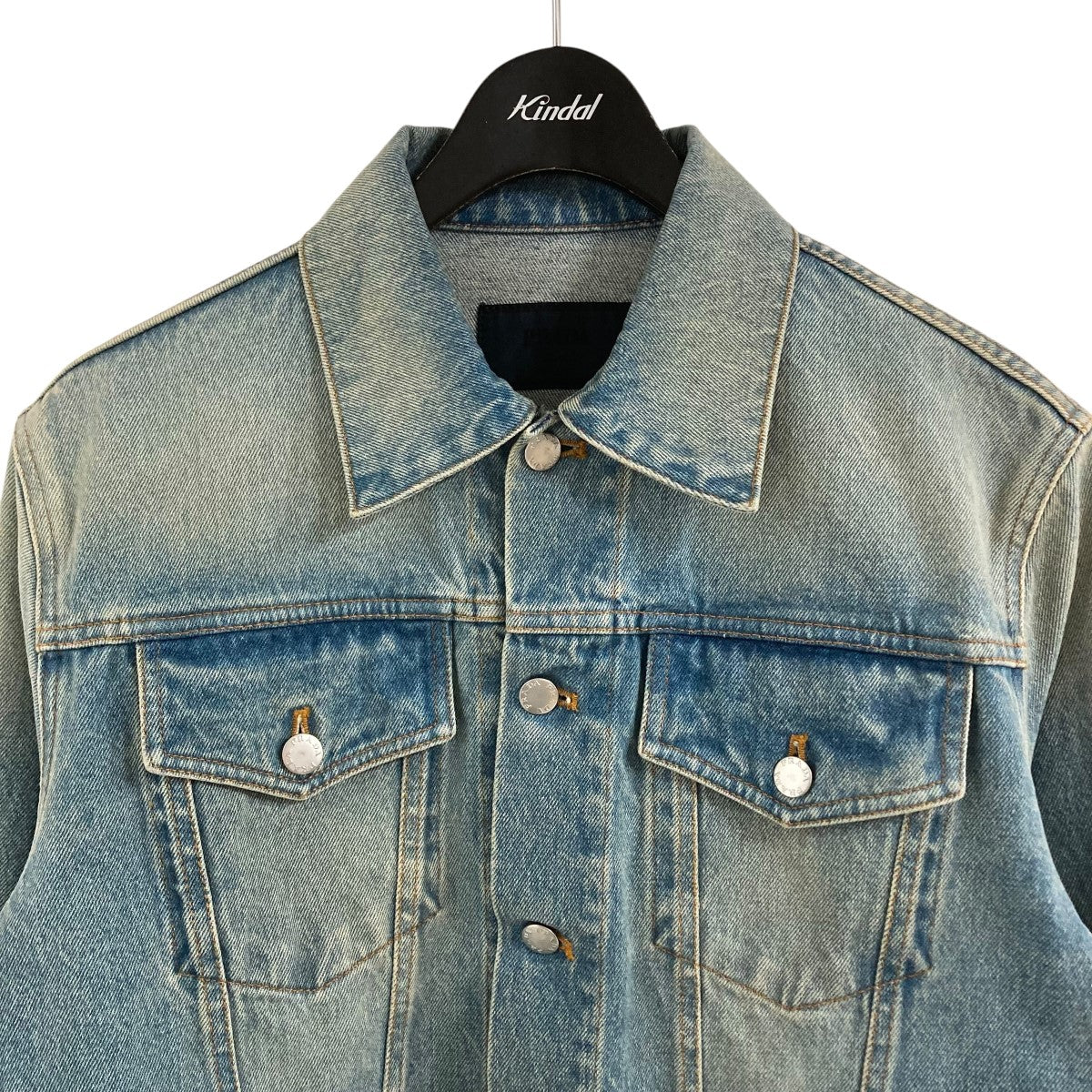 PRADA トライアングルロゴデニムトラッカージャケット デニム ブルゾンジャケット 古着・中古-2枚目のアイテム画像