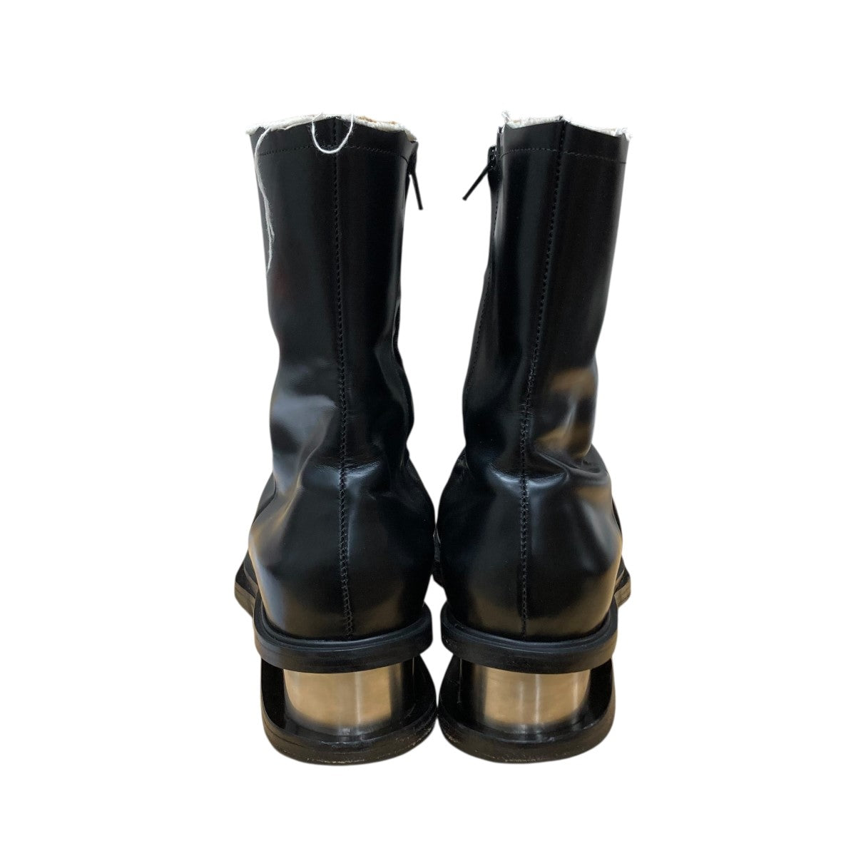 EGONLAB(エゴンラボ) メタルヒールスクエアトゥサイドジップブーツ