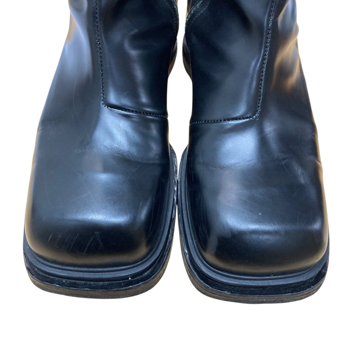 EGONLAB(エゴンラボ) メタルヒールスクエアトゥサイドジップブーツ