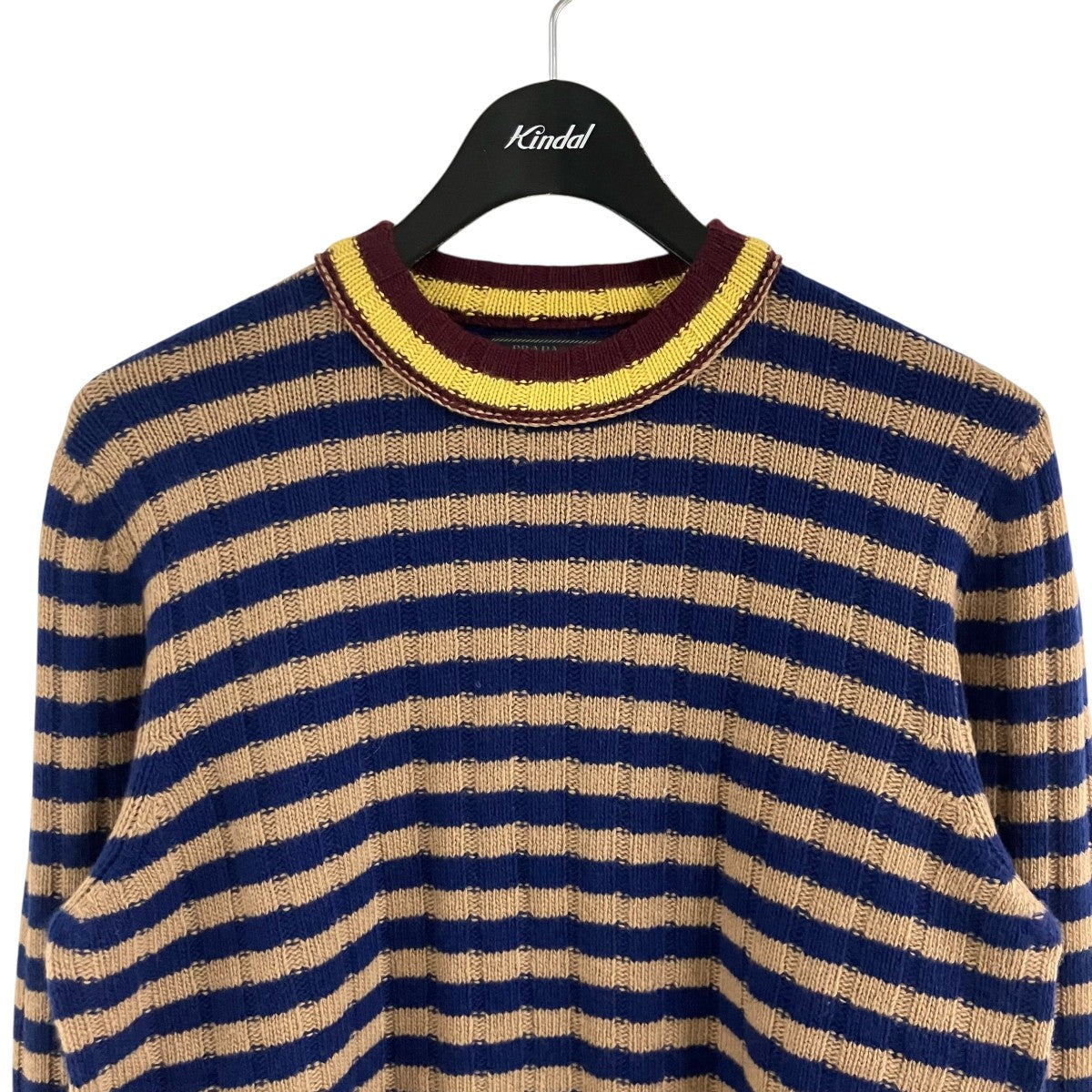 PRADA ボーダーニット 古着・中古-2枚目のアイテム画像