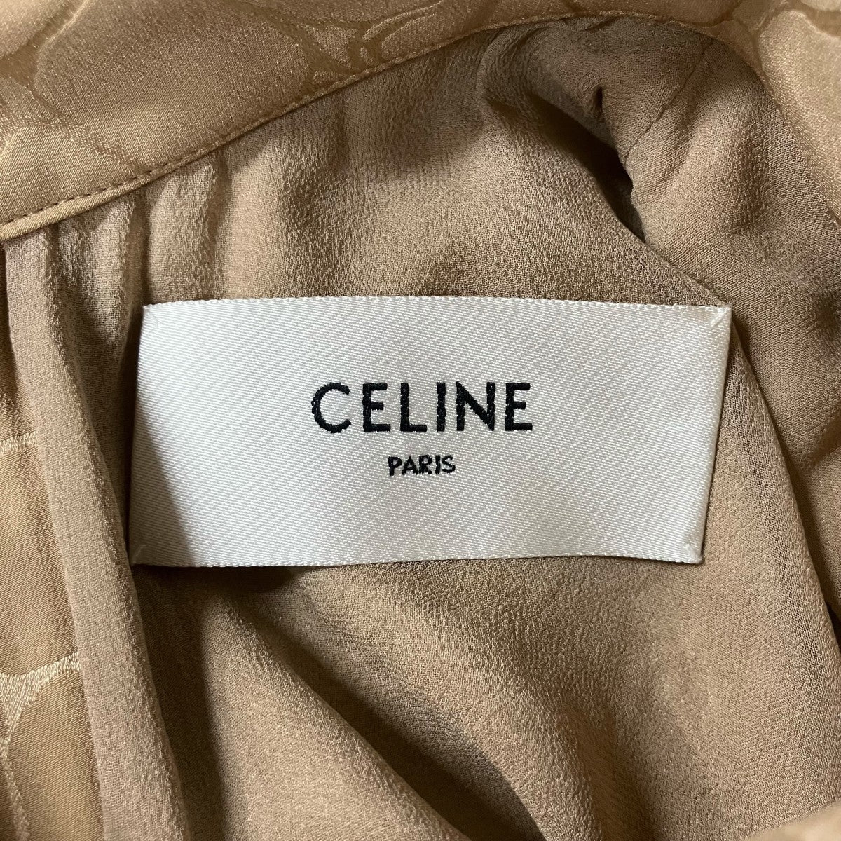 CELINE 総柄シルクワンピース 古着・中古-5枚目のアイテム画像