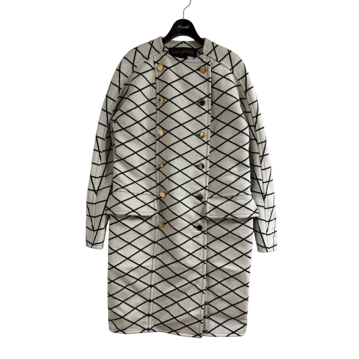 LOUIS VUITTON(ルイヴィトン) アンゴラウールコート FACO22 ホワイト