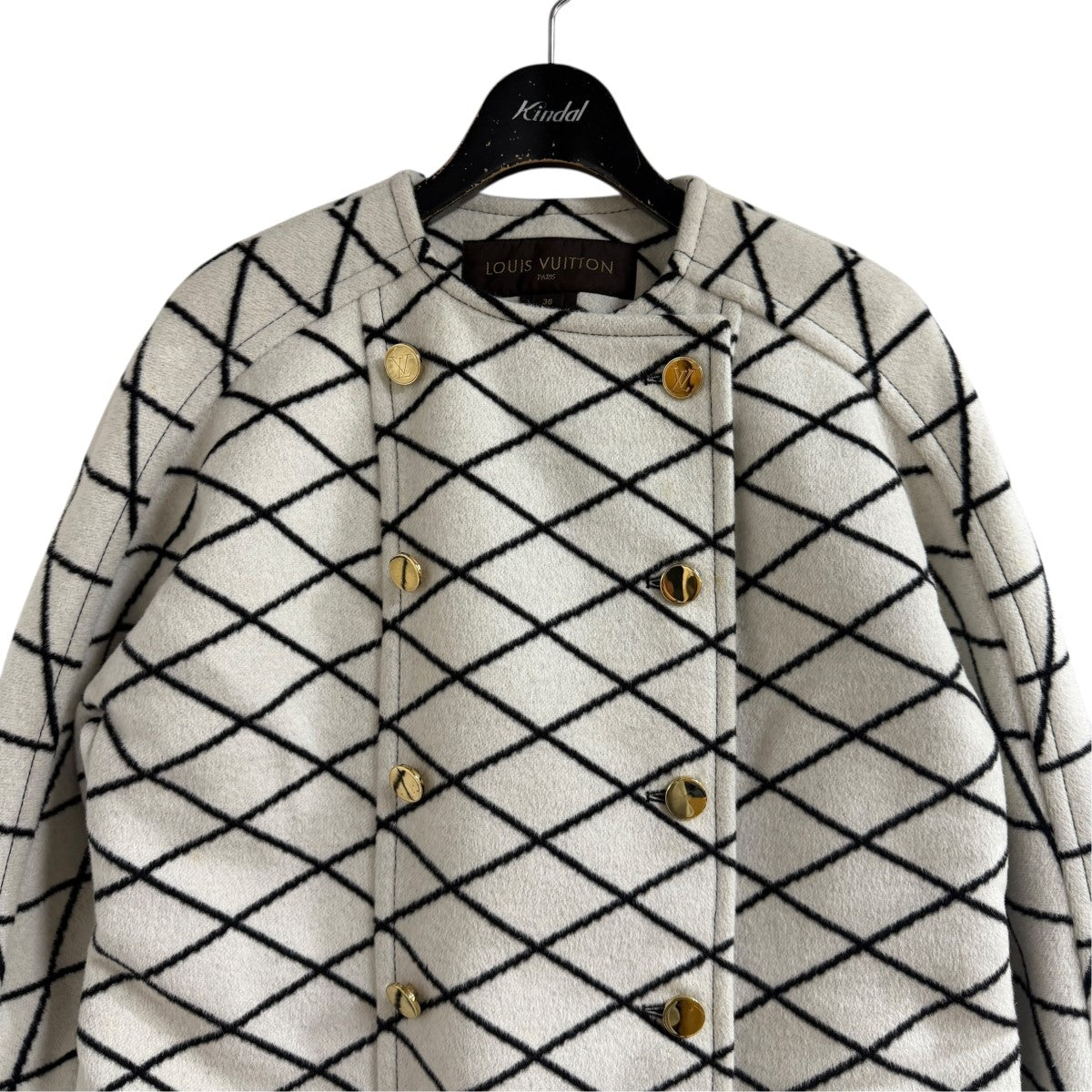 LOUIS VUITTON アンゴラウールコート 古着・中古-2枚目のアイテム画像