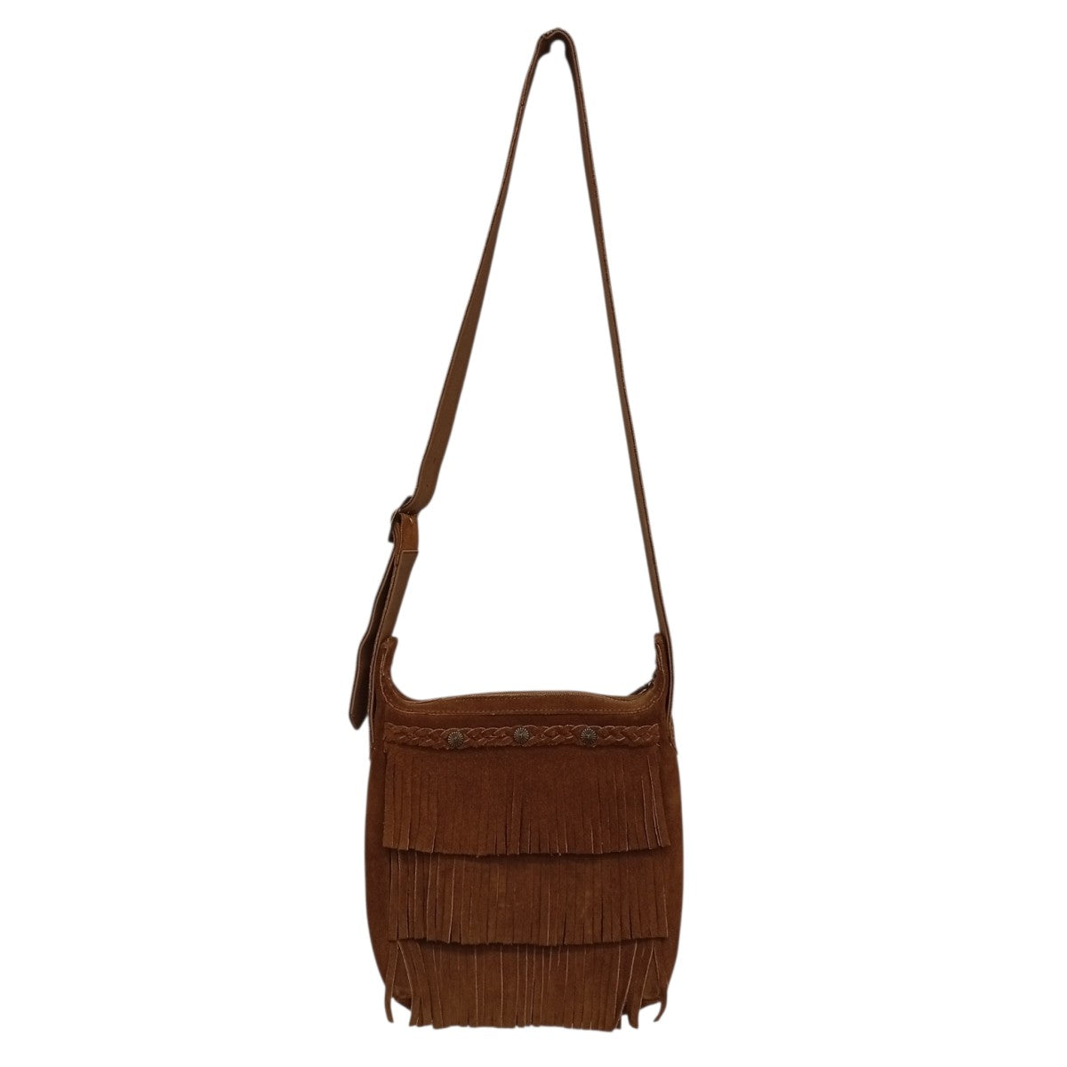 MINNETONKA フリンジスウェードショルダーバッグ 古着・中古-1枚目のアイテム画像