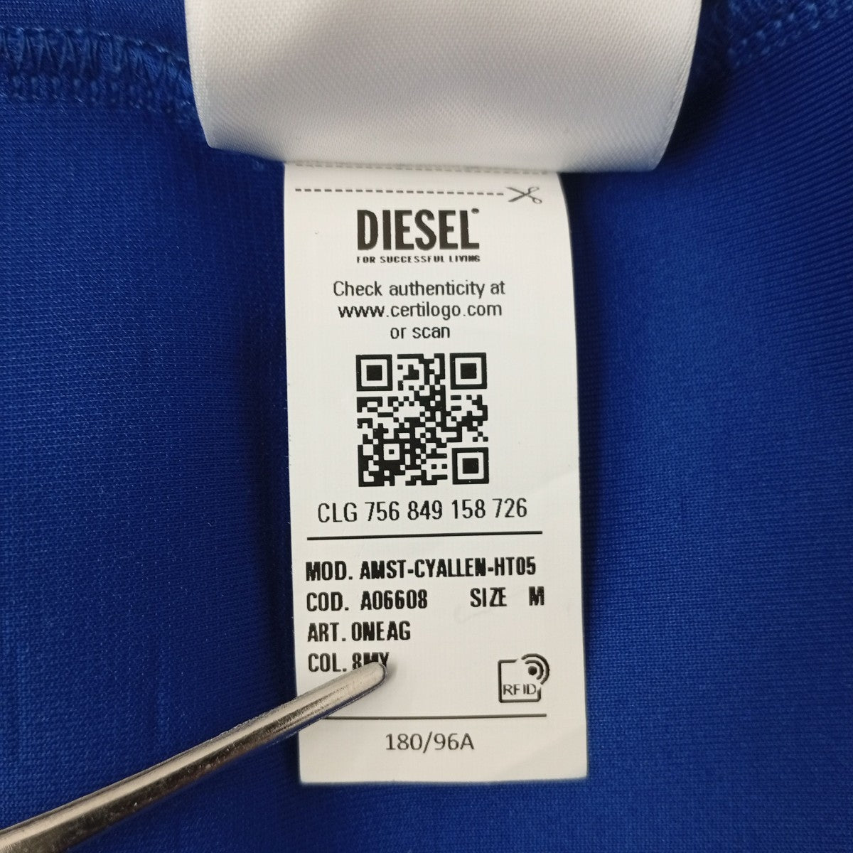 DIESEL SPORT トラックジャケットA06608 古着・中古-4枚目のアイテム画像