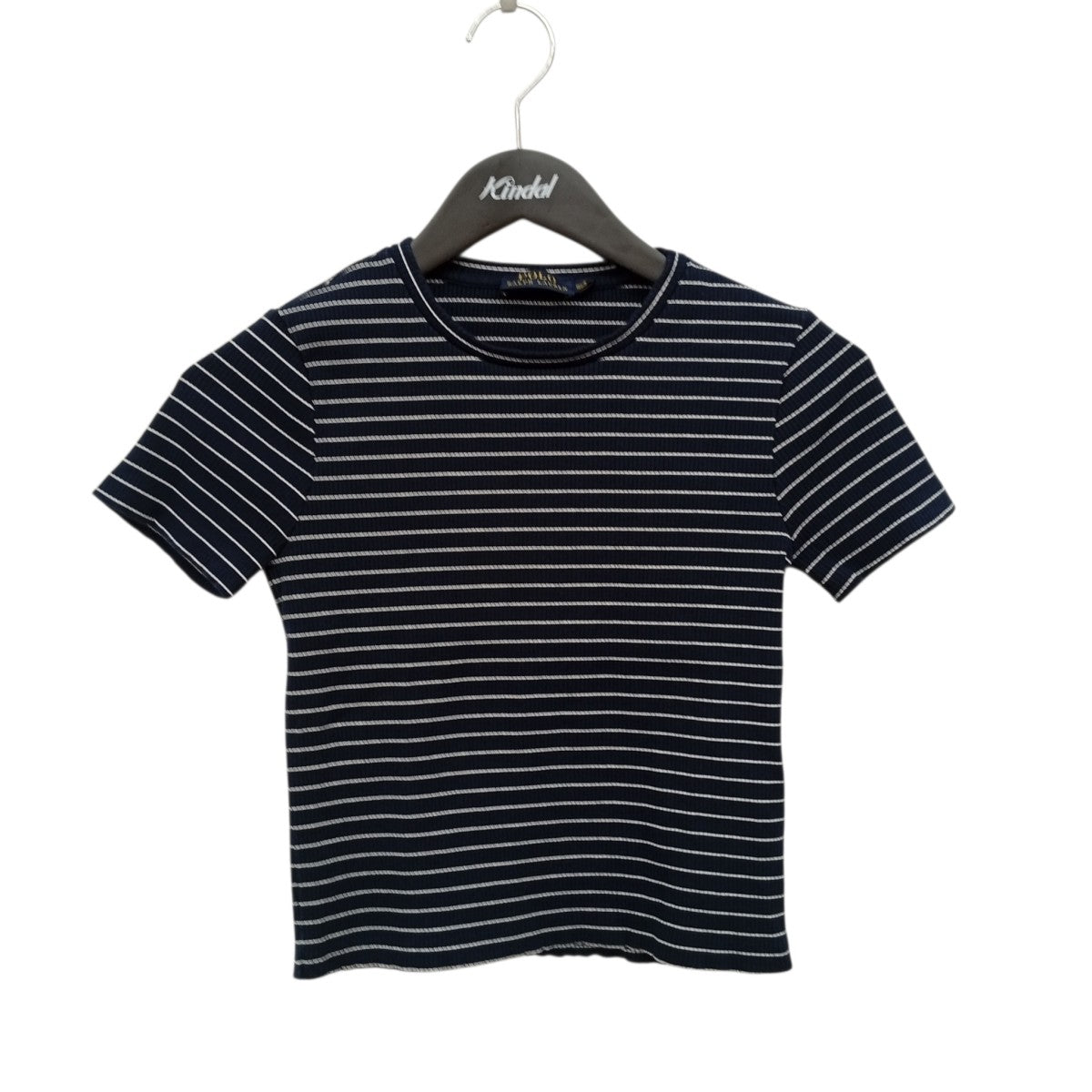 POLO RALPH LAUREN ボーダー半袖ニットブラウス 古着・中古-1枚目のアイテム画像