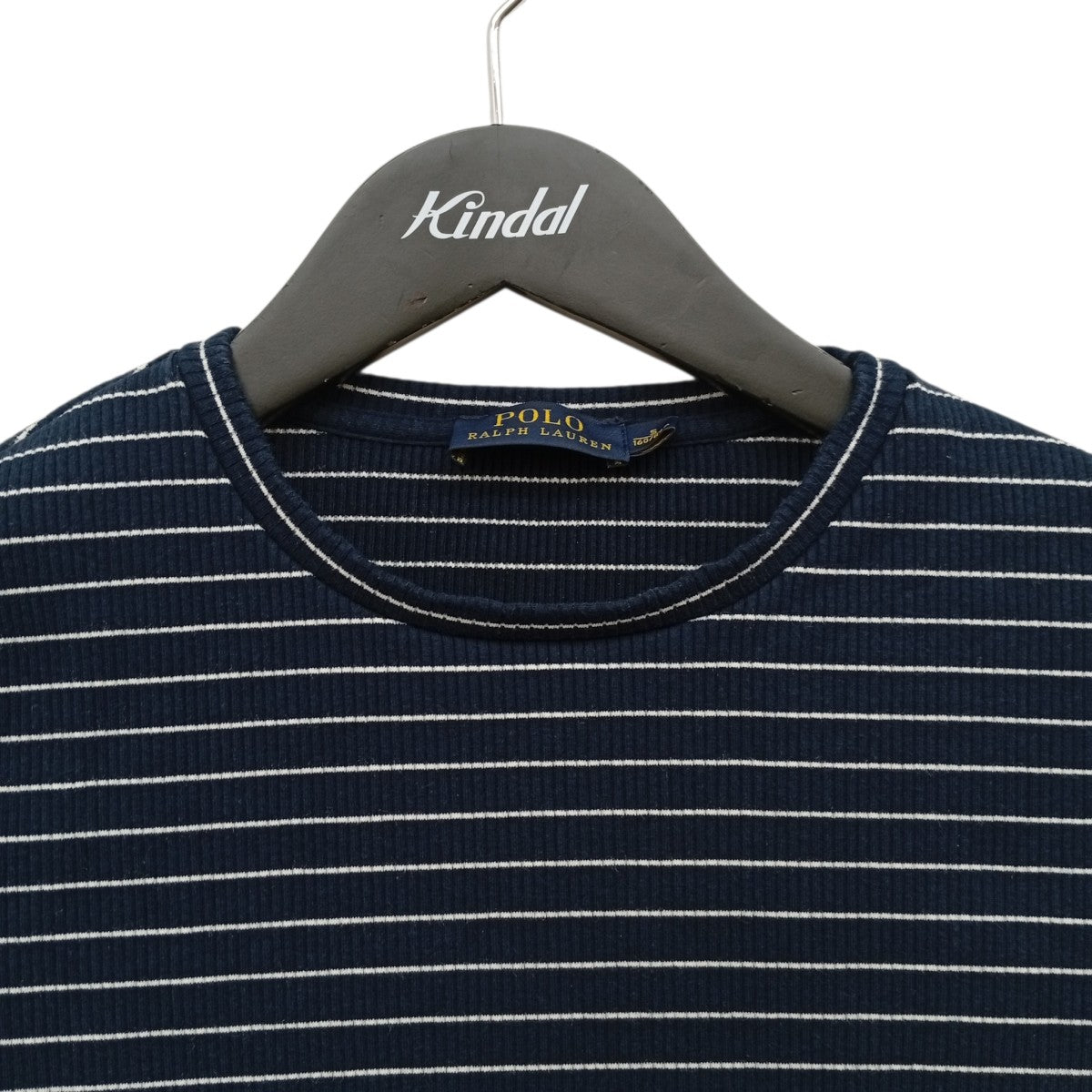 POLO RALPH LAUREN ボーダー半袖ニットブラウス 古着・中古-5枚目のアイテム画像