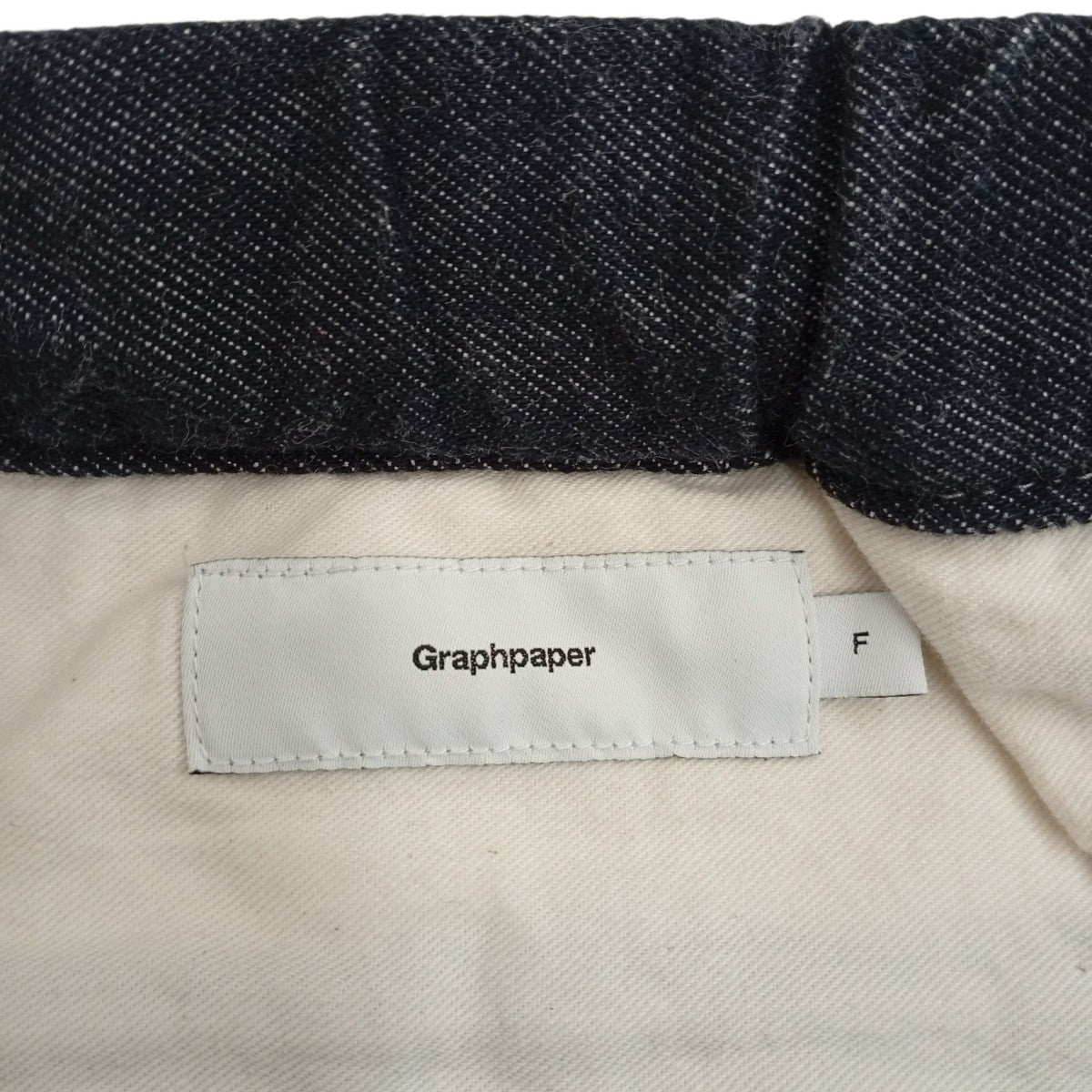 Graphpaper 21SSデニムバギーチーフパンツGM211-40114B 古着・中古-4枚目のアイテム画像