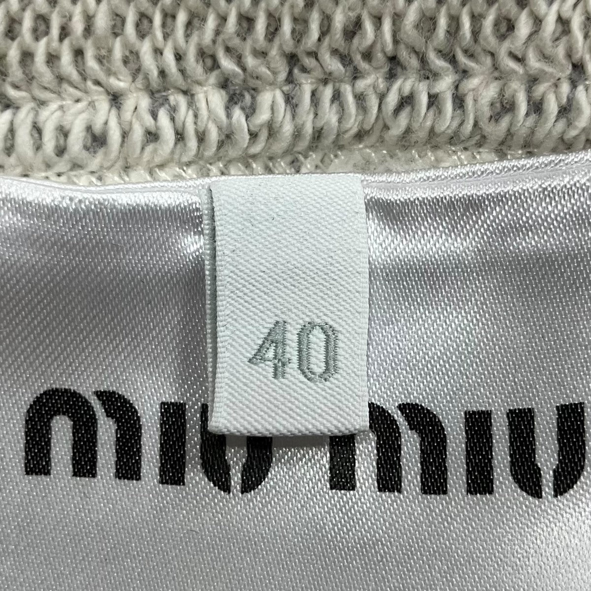 MIU MIU ノースリーブハーフジップフーディ ワンピース 古着・中古-6枚目のアイテム画像