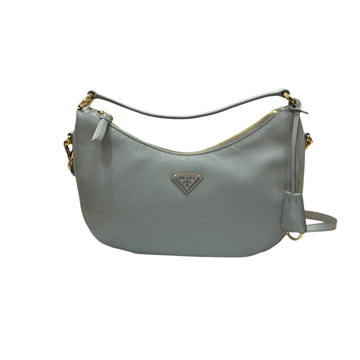 PRADA ソフトグレインレザー スモールホーボー 2WAYショルダーバッグ 古着・中古-2枚目のアイテム画像