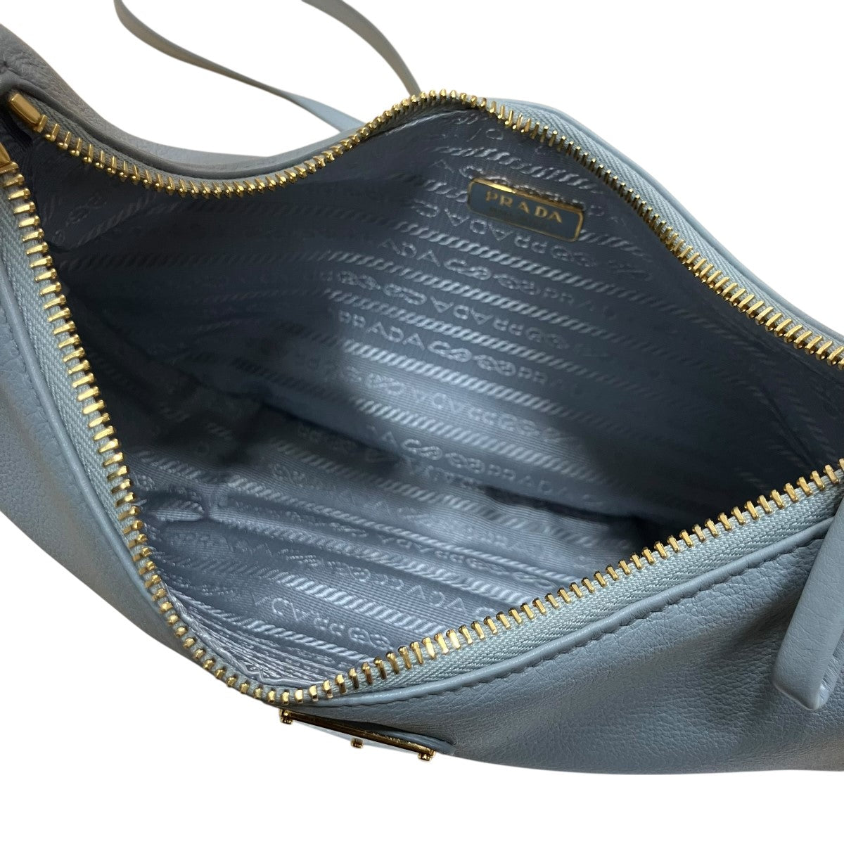 PRADA ソフトグレインレザー スモールホーボー 2WAYショルダーバッグ 古着・中古-6枚目のアイテム画像
