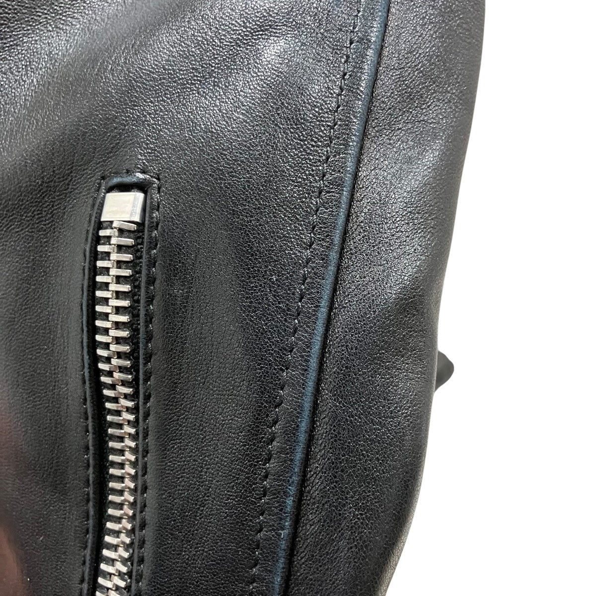Saint Laurent Paris ラムレザーライダースジャケット 古着・中古-3枚目のアイテム画像