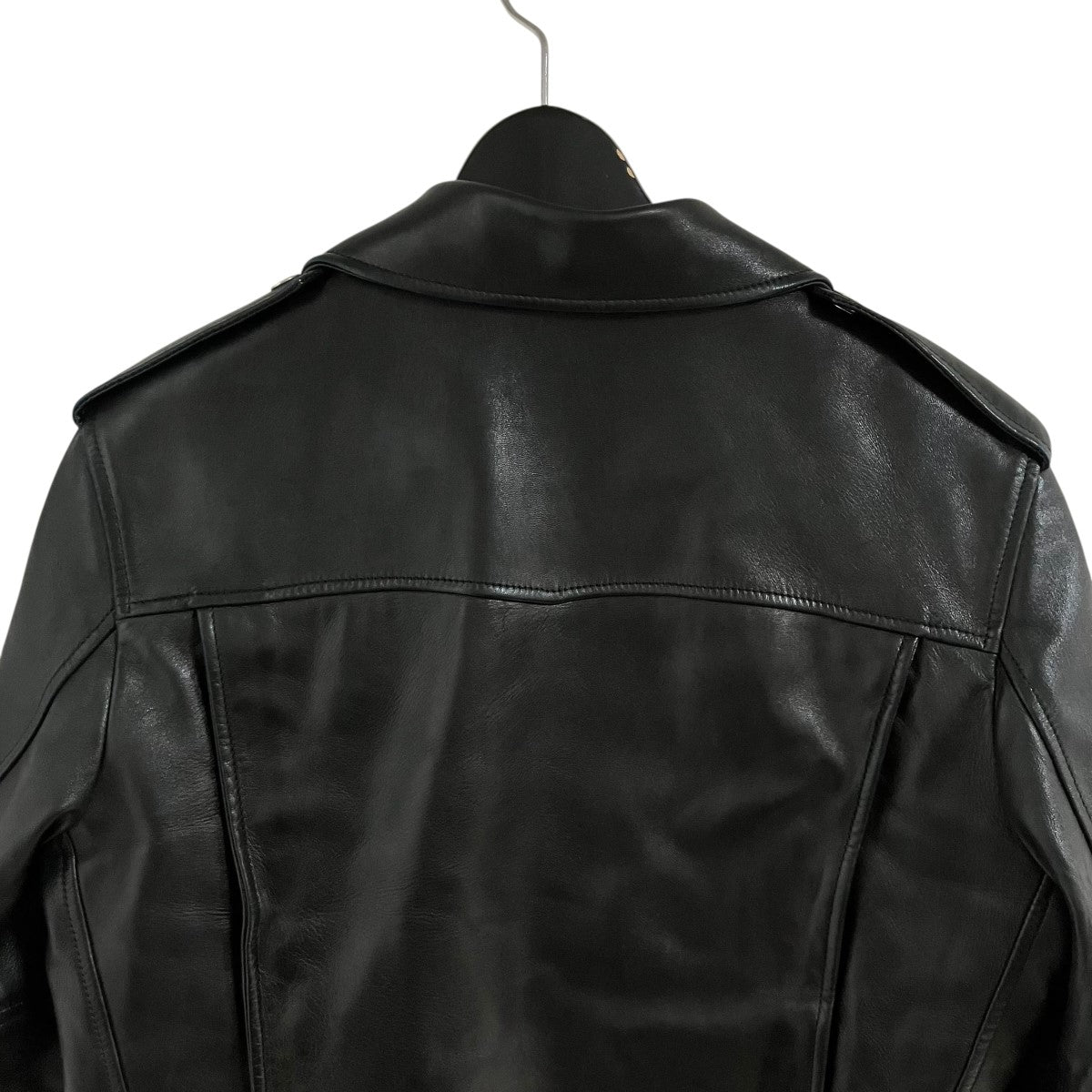 Saint Laurent Paris ラムレザーライダースジャケット 古着・中古-6枚目のアイテム画像