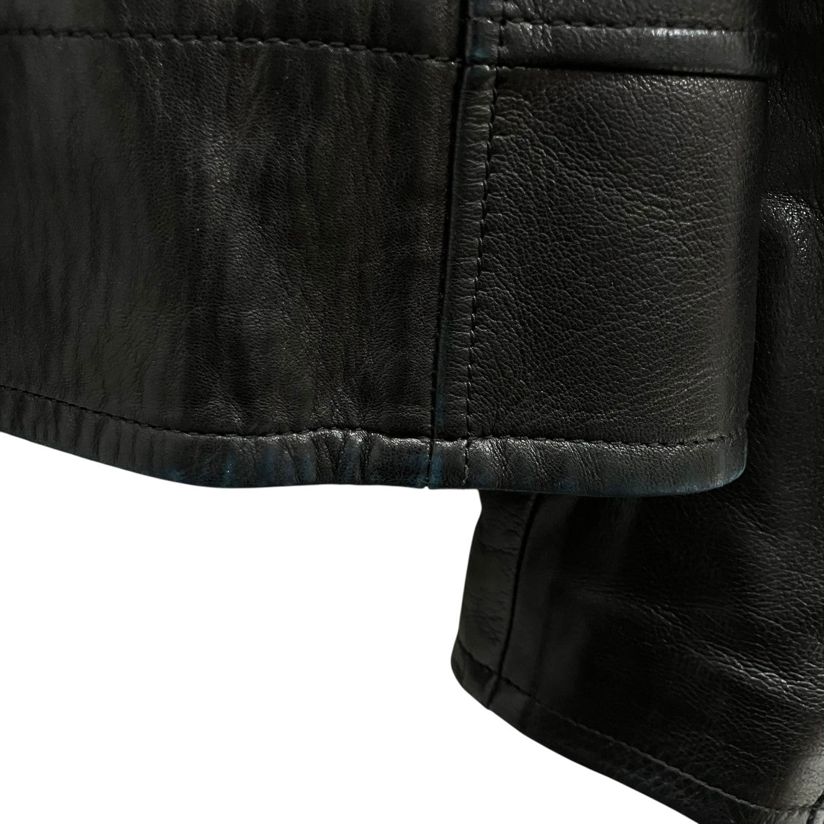 Saint Laurent Paris ラムレザーライダースジャケット 古着・中古-7枚目のアイテム画像