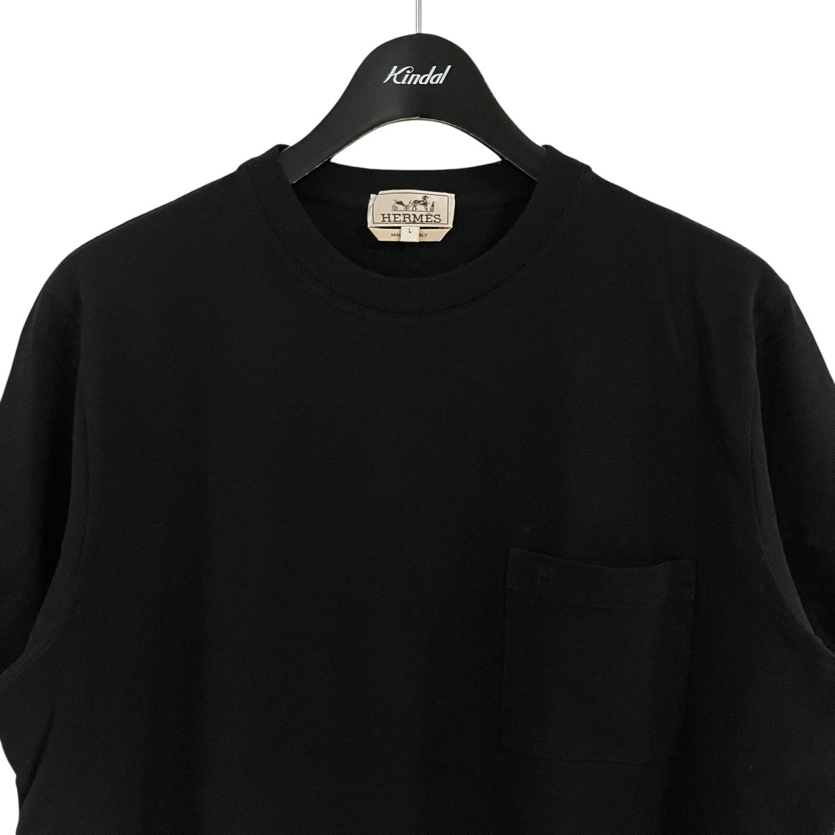 HERMES(エルメス) ポケットTシャツ ブラック サイズ L｜【公式