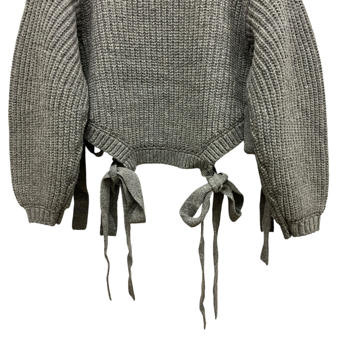 タートルネックニット0223030515 ｢Wool Tie Knit Top｣