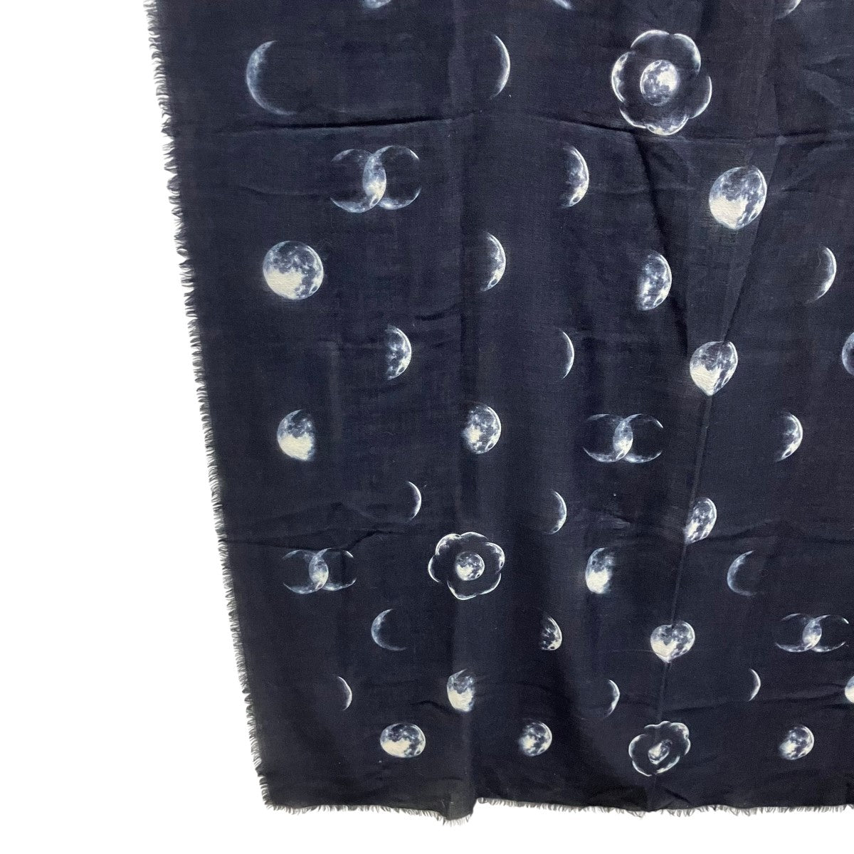 CHANEL ムーングラフィック 大判ストール 古着・中古-4枚目のアイテム画像