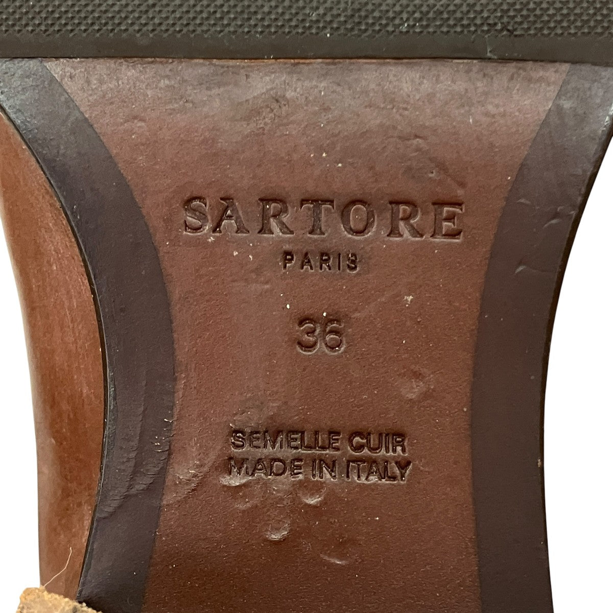 SARTORE レザーロングブーツ 古着・中古-10枚目のアイテム画像