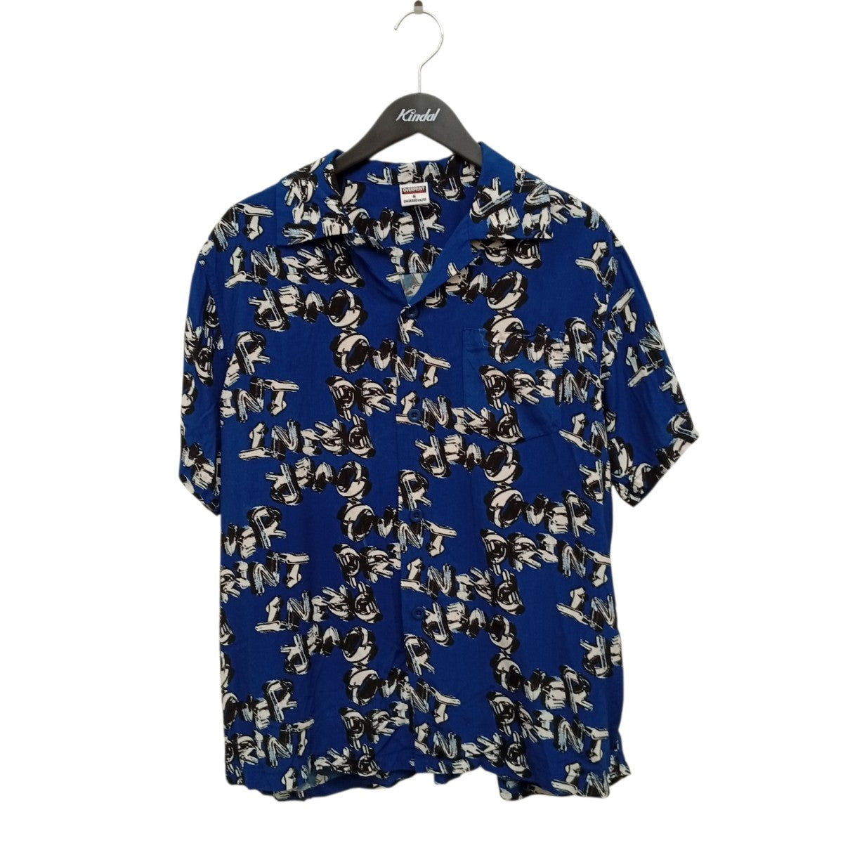 overprint chain logo Rayon ShirtsアロハシャツOV0226-0103 古着・中古-1枚目のアイテム画像