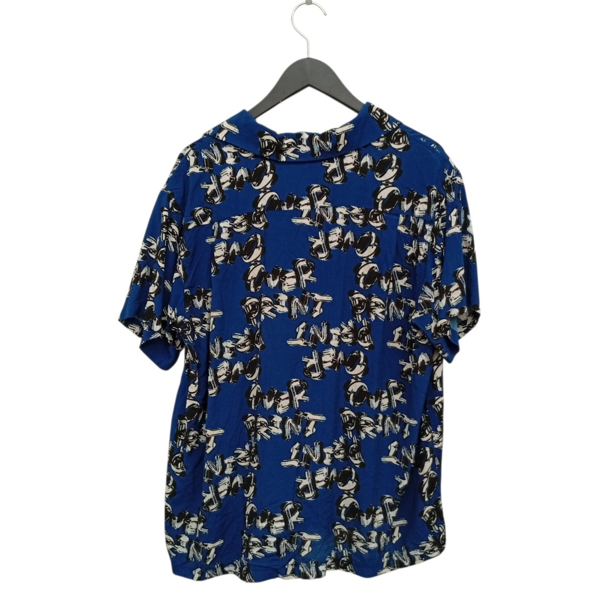 overprint chain logo Rayon ShirtsアロハシャツOV0226-0103 古着・中古-2枚目のアイテム画像