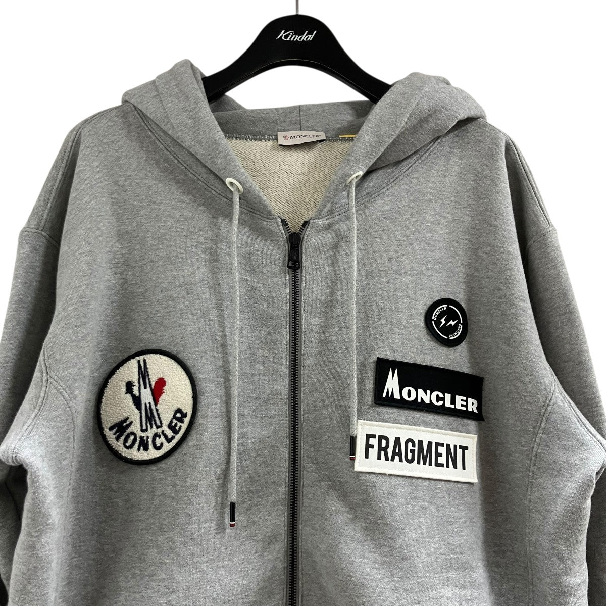 MONCLER×FRAGMENT ジップアップパーカー D209U8400450 グレー サイズ